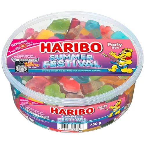 HARIBO Summer Festival, Fruchtgummi und Schaumzucker Mischung, 750g