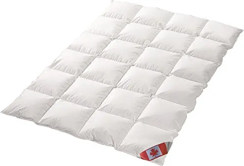 Canada Dreams Luxus Daunenbettdecke - Bettdecken für kalte Winternächte, extra warm mit 90% Daunenfüllung und 100% Baumwollbezug, ideal für kälteempfindliche Schläfer.