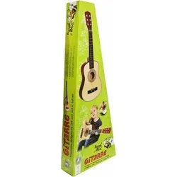 Boogie Bee Holzgitarre mit 6 Saiten, 75 cm - VEDES Großhandel GmbH - Musikinstrumente für Kinder ab 5 Jahren. Stimmbare Holzgitarre mit Plektrum und Spielanleitung, ideal für erste musikalische Erfahrungen.