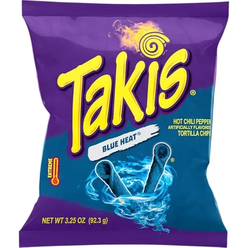 Takis Blue Heat 92.3g Hot Chilli Pepper Tortilla Chips