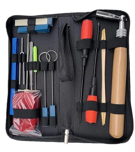 Ecloud Shop Piano Tuning Kit 16 Stück – Professionelles Stimmwerkzeug für Klaviere - Umfassendes Klaviereinstell-Set mit 16 hochwertigen Werkzeugen, ideal für Anfänger und Profis. Enthält präzisen Stimmschlüssel und schalldämpfenden Clip für optimale Ergebnisse.