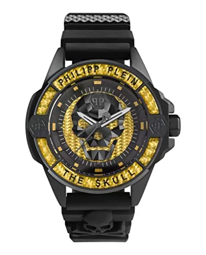 Philipp Plein Watch PWAAA1922 - Herren Uhr - Armbanduhren für Herren, stylische Philipp Plein Uhr mit Karbonfaser-Finish und edlem Edelstahl-Gehäuse, perfekt für modebewusste Männer.