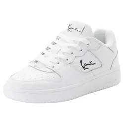 Sneaker KARL KANI "89 CLASSIC", Gr. 44,5, weiß - Sportliche Sneaker aus Leder mit atmungsaktivem Innenmaterial für ein angenehmes Fußklima – ideal für stylische Business-Looks.