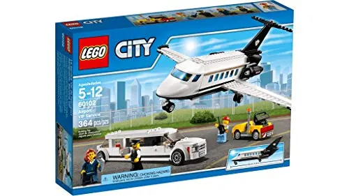 LEGO City 60102 - Flughafen VIP-Service - Bauklötze & Bausteine mit 4 Minifiguren und Privatflugzeug. Fördert kreatives Spiel und bietet ein spannendes Bauerlebnis für Kinder ab 5 Jahren.