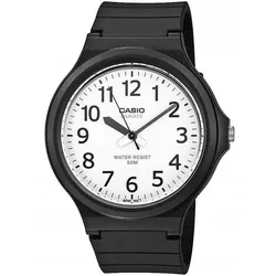 Herren Uhr Casio MW-240-7B - Weiß, wasserdicht und allergiefrei - Analoguhren für Männer mit Quarzwerk, wasserdicht bis 5 ATM und ideal für Allergiker dank nickelreißem Material. Perfekt für jeden Anlass!
