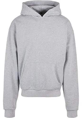 Build Your Brand Herren Ultra Heavy Cotton Box Hoody Kapuzenpullover, Grau, XXL