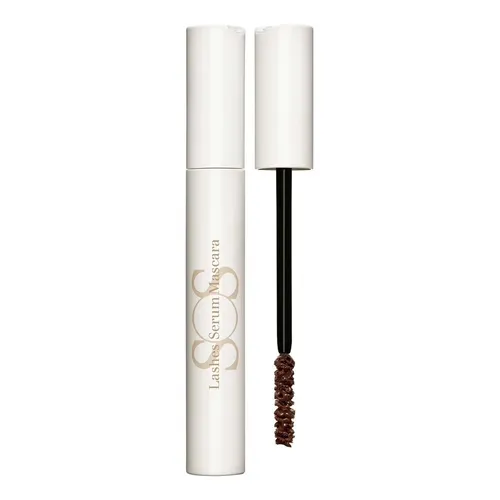 CLARINS SOS Lashes Serum Mascara 01 - Revitalisierendes Wimpernserum - Augenpflege mit Serum & Primer für voluminöse, lange und gepflegte Wimpern. Ideal für tagsüber oder als Nachtmaske zur Intensivpflege.