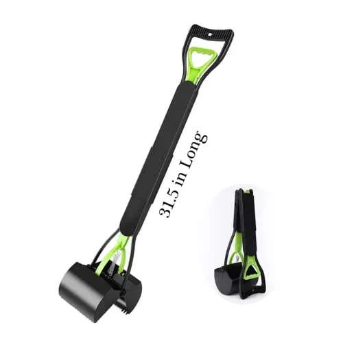 Ceasyde Großer Hundekotschaufel 80 cm Extra langer Griff faltbarer Kotenentferner Greifer Picker für den Außenbereich Garten/Innenbereich Katzen und Hunde Tierabfälle, keine Notwendigkeit