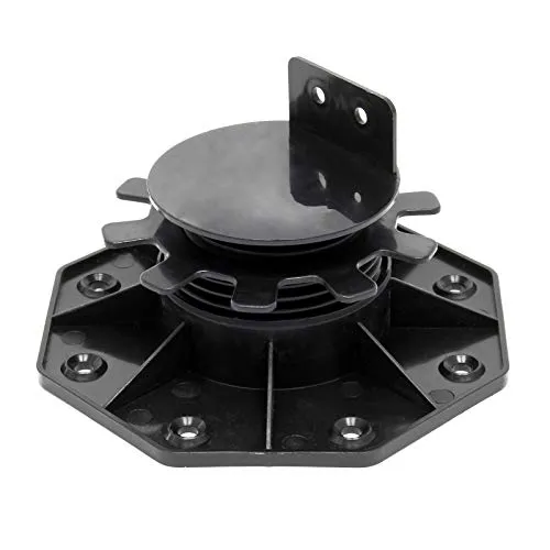 Wiltec Stelzlager für Terrassen, 2700kg, 33-64mm, höhenverstellbarer Stellfuß für Terrassendielen, Platten und Planken