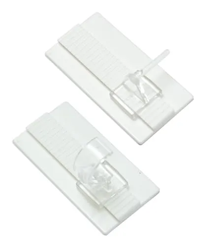 Gardinia 30565 Klebehaken Universal für Vitrage- und Cafehausstangen