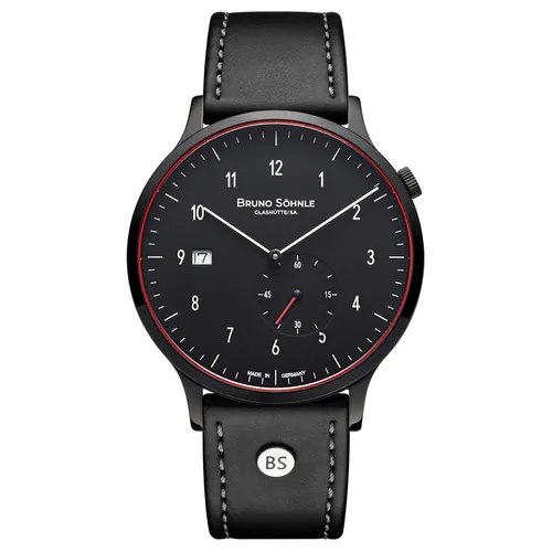 Bruno Söhnle Glashütte Herrenuhr BRUNELLO I - 17-73212-761 - Armbanduhr aus Edelstahl mit elegantem blauen Zifferblatt, 12-Stunden-Zifferblatt und Saphirglas, ideal für stilbewusste Träger.