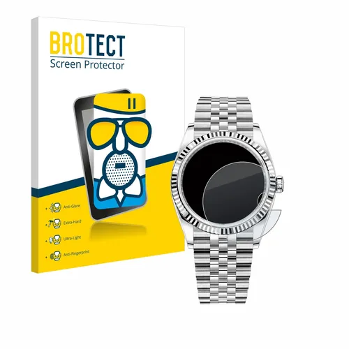 BROTECT Panzerfolie Schutzglas für Rolex Datejust 36 matt entspiegelt Display