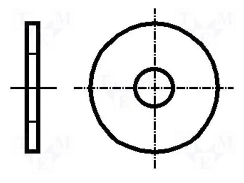 Stück Kunststoff Unterlegscheiben M5 D=15mm 25