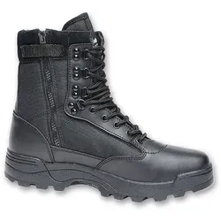 Brandit Tactical Boots Zipper 44, schwarz - Wanderschuhe mit Thinsulate-Isolierung und Antirutsch-Syntetiksohle, ideal für Abenteuer und Komfort bei jedem Wetter.