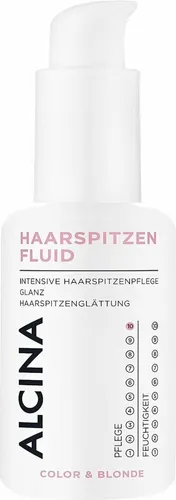 ALCINA Haarspitzen-Fluid 30 ml - Das ALCINA Haarspitzen-Fluid 30 ml bietet intensive Pflege für trockene Haarspitzen. Die konzentrierten Inhaltsstoffe glätten raue Spitzen sofort und verleihen einen natürlichen Glanz. Ideal für geschmeidiges, gesund aussehendes Haar.