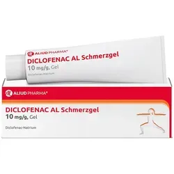 Diclofenac AL Schmerzgel 10 mg/G Gel 150 G - Arzneimittel zur Linderung von Muskelschmerzen und Entzündungen. Enthält Diclofenac für gezielte, schmerzlindernde Wirkung bei akuten Verstauchungen und Zerrungen.
