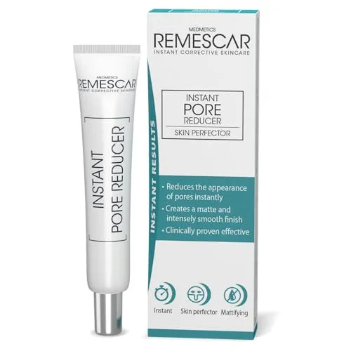 Remescar Sofortige Porenreduzierung 20ml – Intensiv Porenverkleinerung & Mattes Finish – Klinisch Erprobtes Serum für Glatte Haut – 180 Anwendungen für Sichtbare Ergebnisse