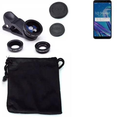 Für Asus ZenFone Max Pro (M1) Smartphone Objektiv Linsen Set Weitwinkel Fischau