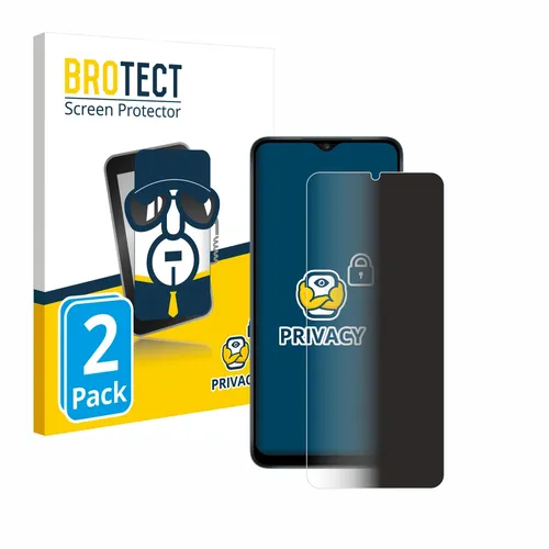 Blickschutz Folie für Samsung Galaxy A12 Anti Spy Privacy Screen Display Sicht