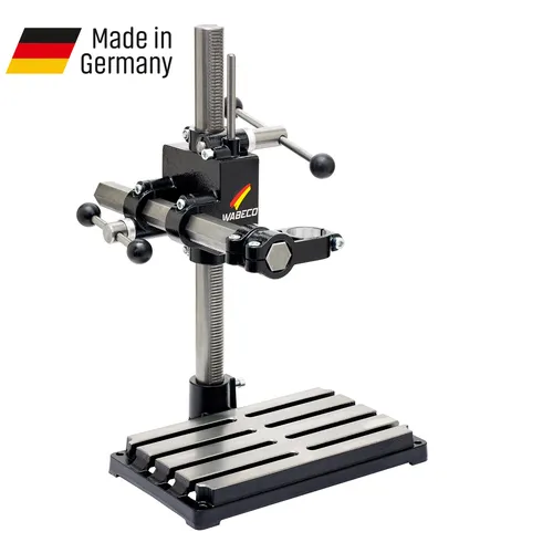 WABECO Bohrständer Fräsständer BF1240 - Bohrständer für präzises Fräsen und Bohren, hergestellt in Deutschland, ideal für Hobby- und Profihandwerker.