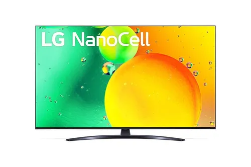 LG 65" NanoCell 4K Smart TV NANO77 – HDR, webOS 22 - Fernseher mit 65 Zoll, beeindruckender 4K Auflösung und ThinQ AI für ein smartes Seherlebnis. Genießen Sie HDR-Inhalte und eine große Auswahl an Apps.