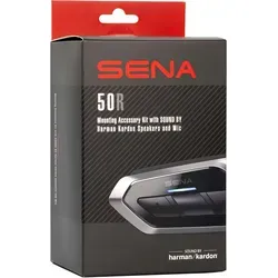 Sena 50R Einbauset Universal Helmklemmkit - Motorrad-Headsets mit verbessertem Mikrofon für klare Sprachkommunikation und SOUND BY Harman Kardon Lautsprechern für kristallklaren Sound.