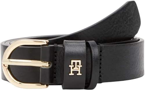 Tommy Hilfiger Damen Gürtel Essential Effortless - Damen-Gürtel aus 100% Leder, 2,5 cm breit, mit praktischer Tommy Hilfiger Schnalle für individuelle Anpassung, ideal für jeden Anlass von casual bis elegant.