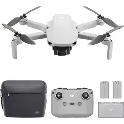 DJI Mini 2 SE Fly More Combo - leichte & faltbare 2.7K Mini-Kameradrohne, 10 km Videoübertragung, 31 min Flugzeit, ideal für Einsteiger ohne Testpflicht