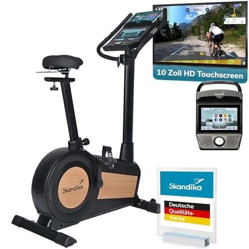 Skandika Ergometer Cykling P15 Touchscreen | Hochwertiger Heimtrainer mit LCD Touch Display und 28 Programmen - Erleben Sie Komfort und Technik mit dem Skandika Cykling P15. Ideal für individuelles Training bis 150 kg, inklusive vorinstallierter Apps und neigbarem Touchscreen für optimale Unterhaltung und Übersicht.