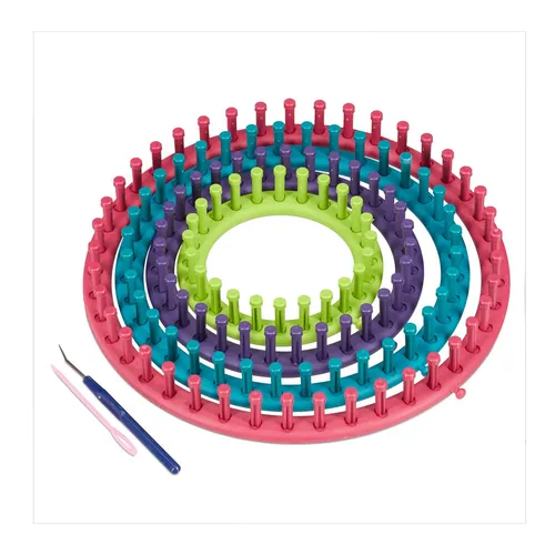 Strickring Strickmaschine Strickzubehör Strickhilfe mehrfarbig leicht bunt