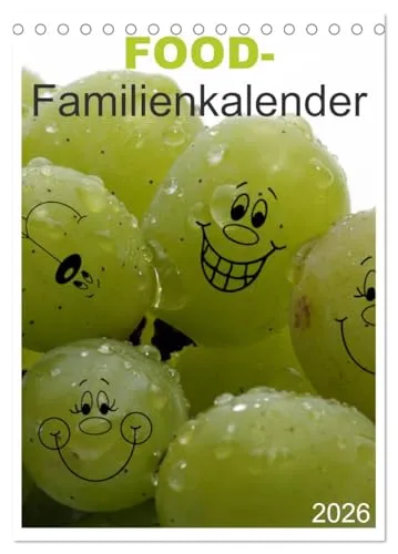 FOOD -Familienkalender (Tischkalender 2026 DIN A5 hoch), CALVENDO Monatskalender