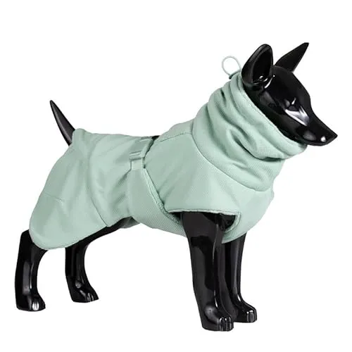 PAIKKA Drying Coat 2Go sage 60 - Regenjacken für Hunde, hochabsorbierender Mikrofaser-Doggcoat mit antibakterieller Silberbehandlung, ideal für nasse Tage.