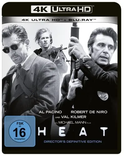 Heat - Meisterwerk des Thrillers - Film über den epischen Konflikt zwischen einem Profigangster und einem fanatischen Cop in Los Angeles, der Spannung und Nervenkitzel pur bietet.