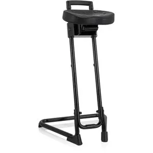 hjh OFFICE Stehhilfe TOP WORK 32 - Bürostuhl ohne Armlehnen, ergonomisch gestaltet für gesundes Stehen und Sitzen, belastbar bis 150 kg, ideal für moderne Arbeitsplätze.