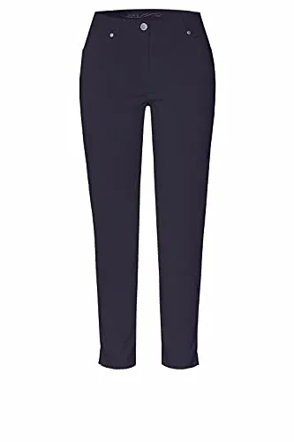 Toni Dress Damen Hose Perfect Shape 7/8 Dunkelblau - Größe 44 - Damen-Hosen mit perfekter Passform und formendem Schnitt für einen flatterhaften Look.