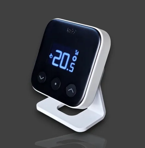 tado° X Funk-Temperatursensor - Schwarz - Amazon Alexa Geräte mit präziser Temperaturkontrolle für tado° Heizkörper-Thermostate, schnell installiert und zukunftssicher durch Matter-Integration.