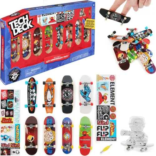 Tech Deck Satz bunter Fingerboard-Skateboards 8er-Pack Skateboards Handarbeit
