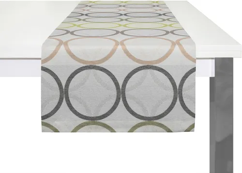 Wirth Tischläufer ZIRBELLO - Tischläufer aus buntem Dekostoff, ideal für stilvolle Akzente in Ihrem Zuhause. Kombinierbar mit weiteren Produkten der ZIRBELLO-Serie für ein harmonisches Gesamtbild.