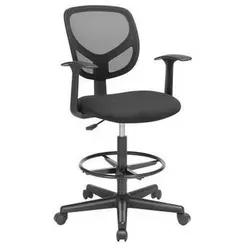 Boxxx Drehstuhl - Ergonomisch mit S-Form Rückenlehne - Bürostuhl mit Typenauswahl, in Schwarz mit Chrom-Akzenten. Ergonomisches Design und inklusive Armlehnen für maximalen Komfort im Arbeitszimmer.
