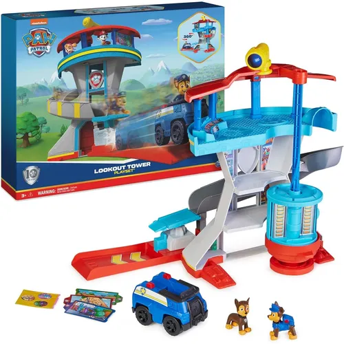 Paw Patrol Lookout Tower Playset (6065500) - interaktives Spielset für spannende Abenteuer mit den Paw Patrol-Hunden, ideal für Kinder ab 3 Jahren