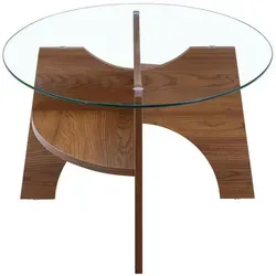 Beaok Couchtisch, Nussbaum, Holzwerkstoff, 60x45x104.9 cm, Wohnzimmer, Wohnzimmertische, Couchtische