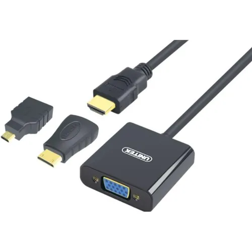 Unitek Y-6355 Videokabel-Adapter HDMI VGA (HDMI, VGA, 17.70 cm) (Y-6355)