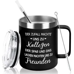 Livole Tasse 350ml Doppelwandig Vakuum Kollegen Abschied Thermobecher