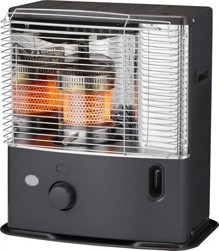 qlima R3224X Brennstoffkocher mit Docht - 2,4 kW, Schwarz - Effizienter Brennstoffkocher für gemütliche Wärme, einfach zu bedienen und ideal für den Einsatz in verschiedenen Räumen.
