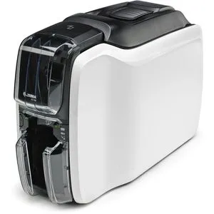 Zebra Kartendrucker ZC100 - Einseitiger Druck mit USB-Anschluss - Drucker für Karten im Format 53,98 x 85,60 mm, bietet randlosen und wasserfesten Druck in 300 dpi. Ideal für Namensschilder und Ausweiskarten, Plug and Play einsatzbereit.