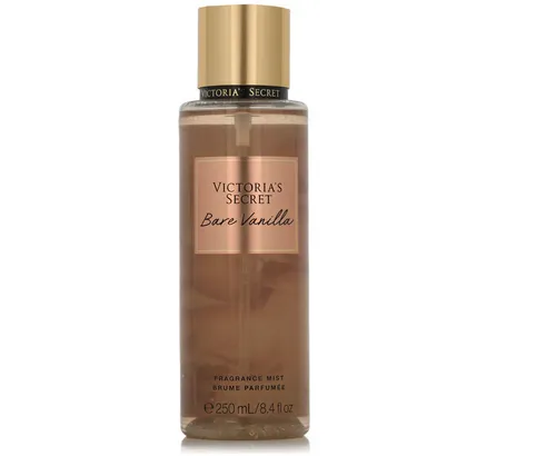Victoria's Secret Bare Vanilla Fragrance Spray 8.4oz - Body Spray für Damen, verführerischer Duft mit Noten von Vanille und Cashmeran