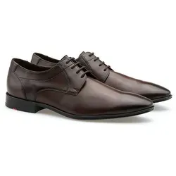 LLOYD Herren Schnürer in Braun, Größe 45 - Elegante Business-Schnürer aus hochwertigem Glattleder mit 2 cm Absatzhöhe, ideal für stilbewusste Männer.