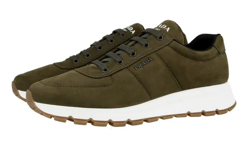 PRADA Wildleder Prax01 Sneaker - 4E3476 - Mimetico Oliv Gruen - NEU -  9,5 43,5