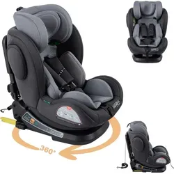 FableKids Kindersitze NOBLE 360° drehbar - Kindersitz für 40-150 cm, 360° rotierbar für einfachen Ein- und Ausstieg, sicher mit Isofix und 5-Punkt-Gurt, verstellbare Kopfstütze für maximalen Komfort.