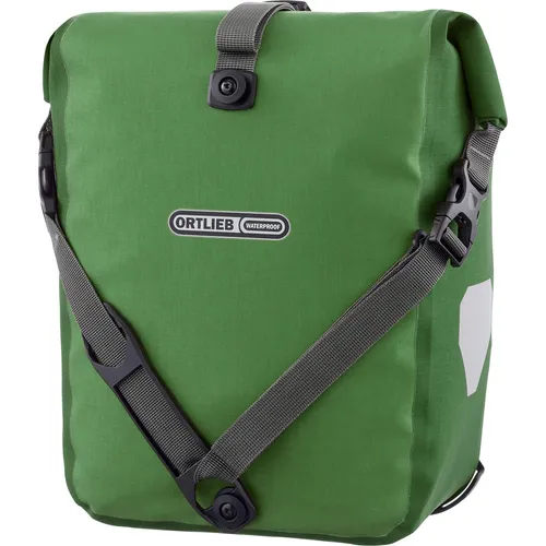 ORTLIEB Sport-Roller Plus Vorderradtasche kiwi-moss green - Wasserdichte Fahrradtasche mit Quick-Lock2.1-System, ideal für den Alltag und Abenteuerreisen. Mit Reflektoren für mehr Sicherheit und vielseitig am Vorderrad oder Hinterrad einsetzbar.